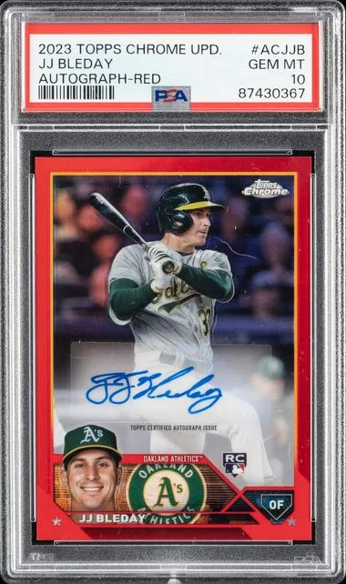 2023 Topps Chrome Update JJ Bleday Autograph Red #ACJJB card image