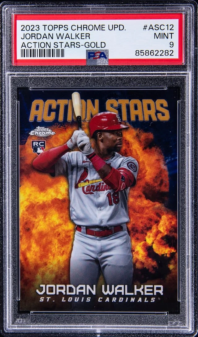 2023 Topps Chrome Update Jordan Walker Action Stars Gold #ASC12 card image
