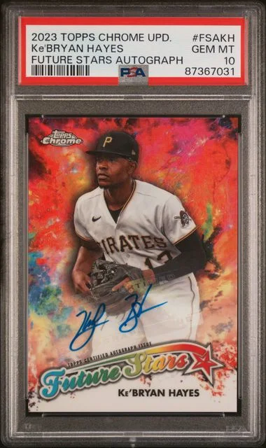2023 Topps Chrome Update Ke'Bryan Hayes Future Stars Autograph #FSA-KH card image