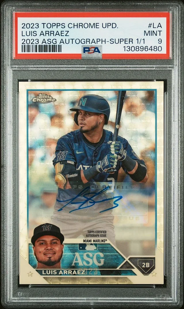 2023 Topps Chrome Update Luis Arraez All-Star Game Autograph SuperFractor #ASGA-LA card image
