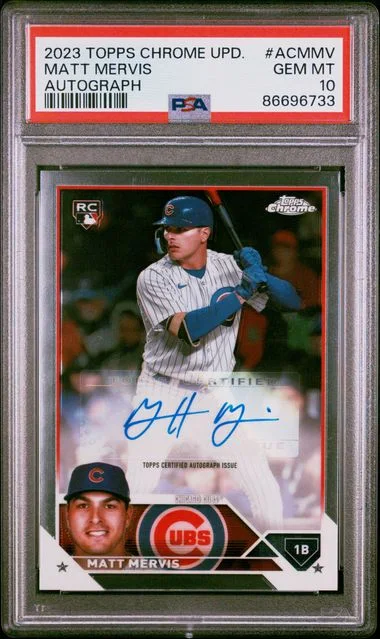2023 Topps Chrome Update Matt Mervis Autograph #AC-MMV card image