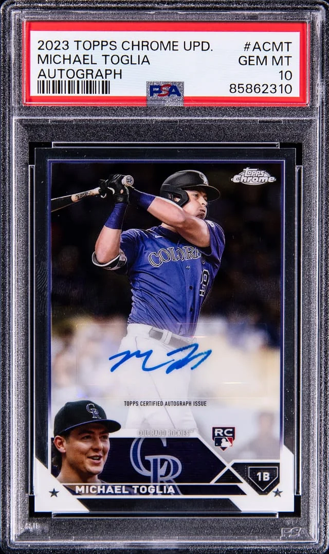 2023 Topps Chrome Update Michael Toglia Autograph #ACMT card image