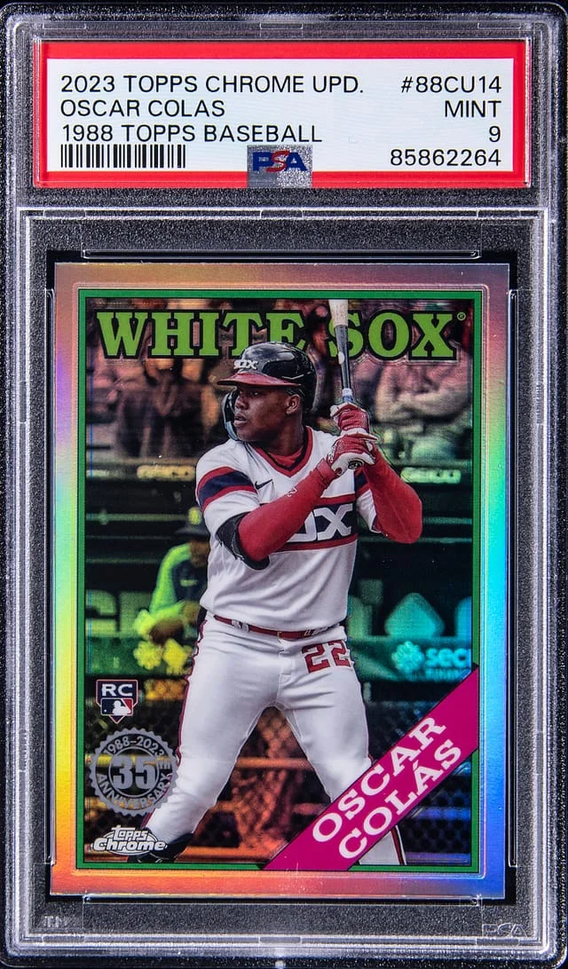 2023 Topps Chrome Update Oscar Colas 1988 Topps Baseball #88CU14 card image