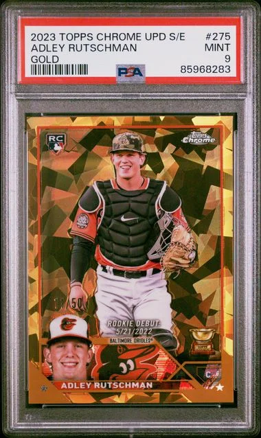 2023 Topps Chrome Update Sapphire Adley Rutschman Edition #275 card image