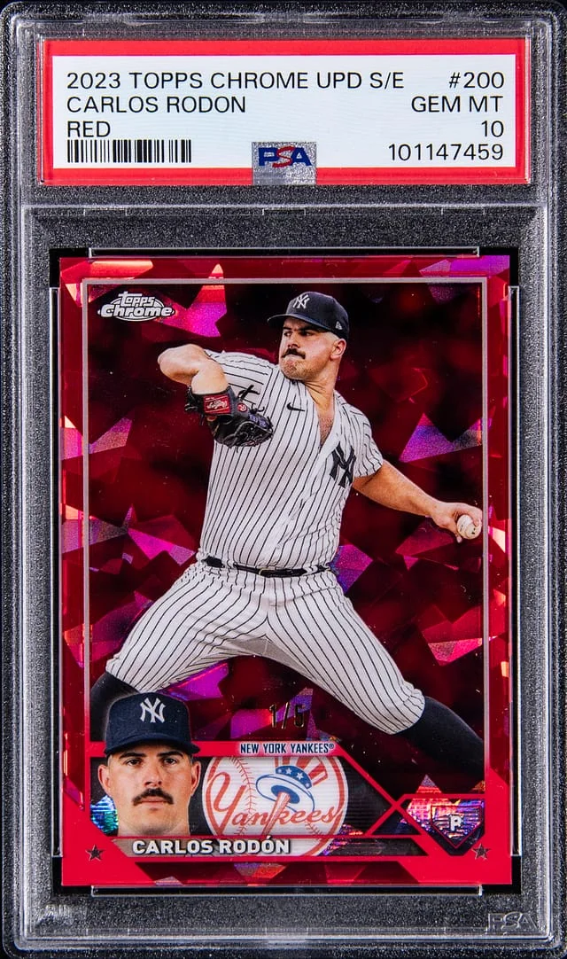 2023 Topps Chrome Update Sapphire Carlos Rodon Red #200 card image