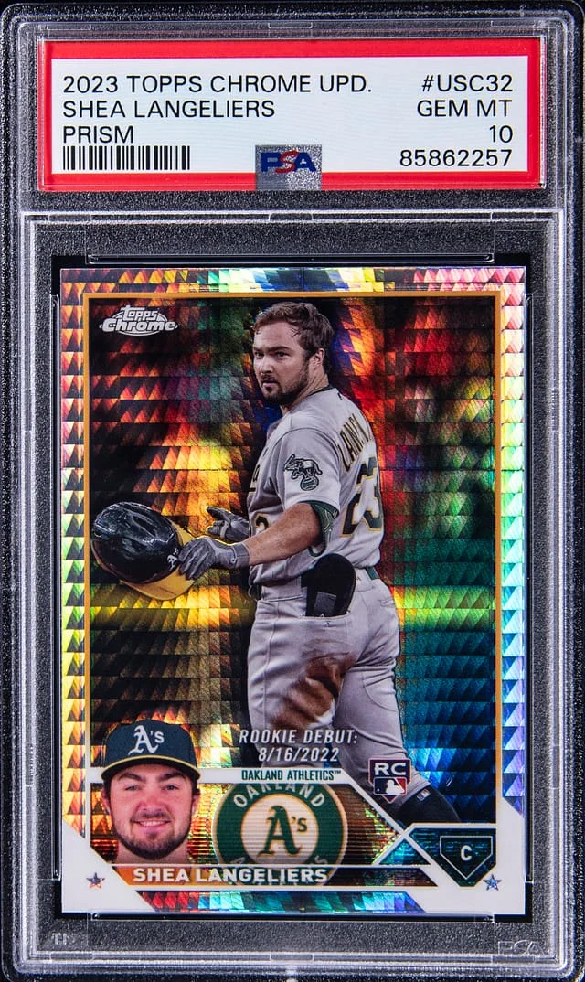2023 Topps Chrome Update Shea Langeliers Prism Refractor #USC32 card image