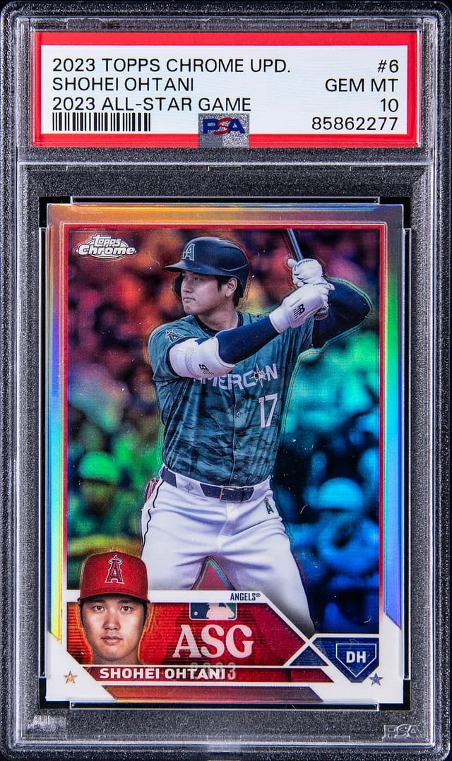 2023 Topps Chrome Update Shohei Ohtani 2023 All-Star Game #6 card image