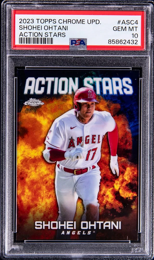 2023 Topps Chrome Update Shohei Ohtani Action Stars #ASC4 card image