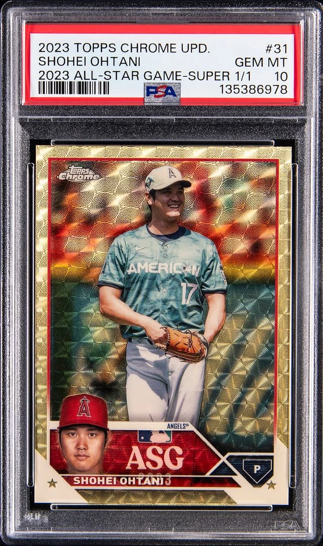 2023 Topps Chrome Update Shohei Ohtani 2023 All-Star Game SuperFractor #ASGC-31 card image