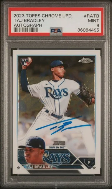 2023 Topps Chrome Update Taj Bradley Autograph #RATB card image