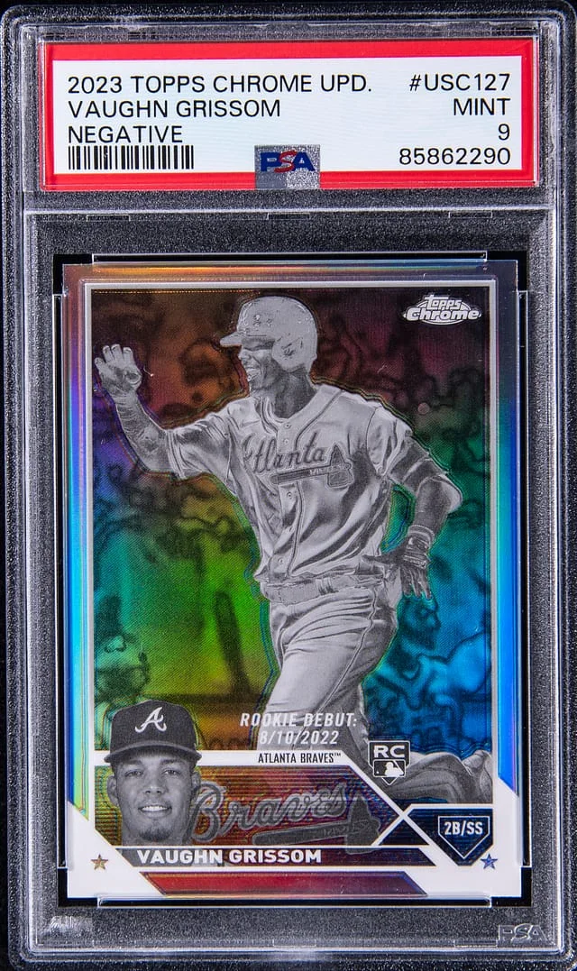 2023 Topps Chrome Update Vaughn Grissom Negative #USC127 card image