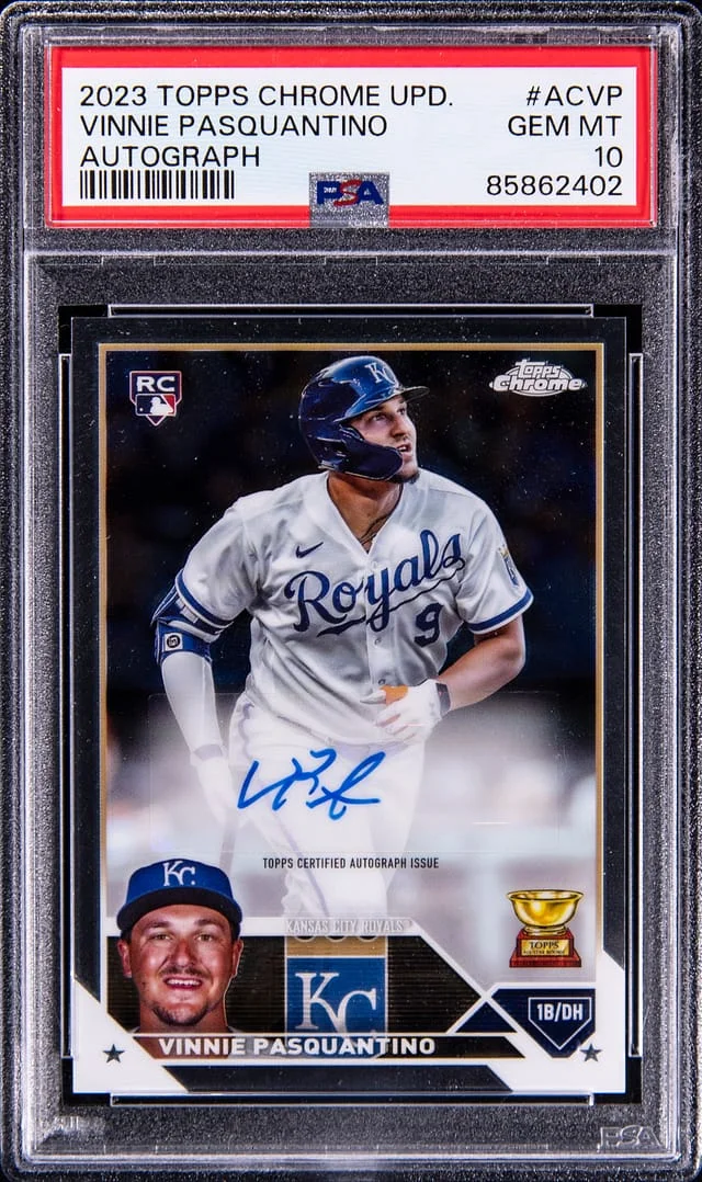 2023 Topps Chrome Update Vinnie Pasquantino Autograph #ACVP card image