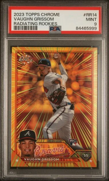2023 Topps Chrome Vaughn Grissom Radiating Rookies #RR14 card image