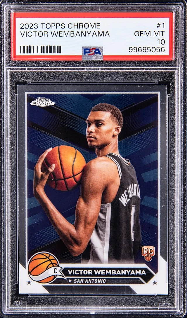 2023 Topps Chrome Victor Wembanyama #1 card image