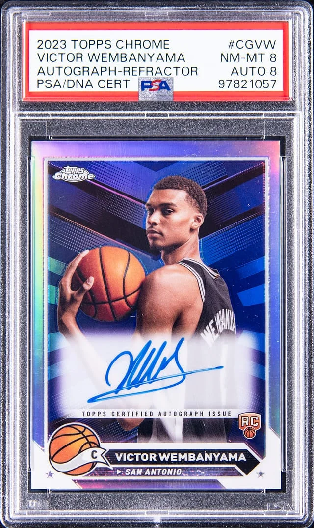 2023 Topps Chrome Victor Wembanyama Autograph Refractor #CG-VW card image
