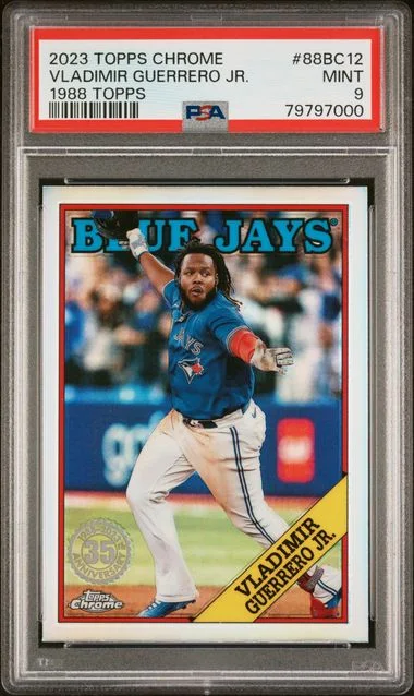 2023 Topps Chrome Vladimir Guerrero Jr. 1988 Topps Baseball #88BC12 card image