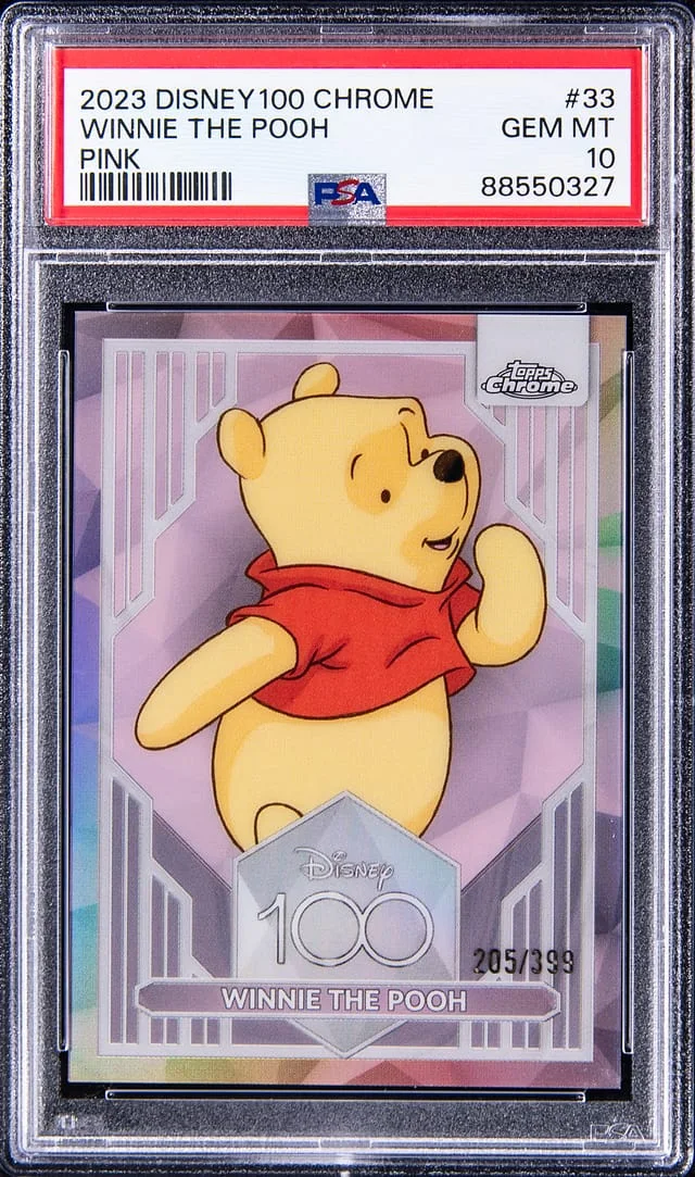 2023 Topps Chrome Winnie The Pooh Disney 100 Pink #33 card image