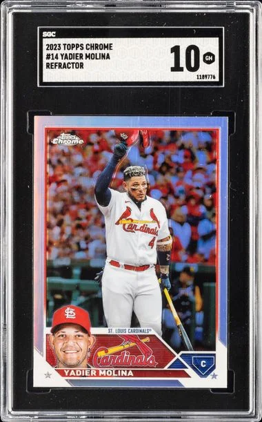 2023 Topps Chrome Yadier Molina Refractor #14 card image