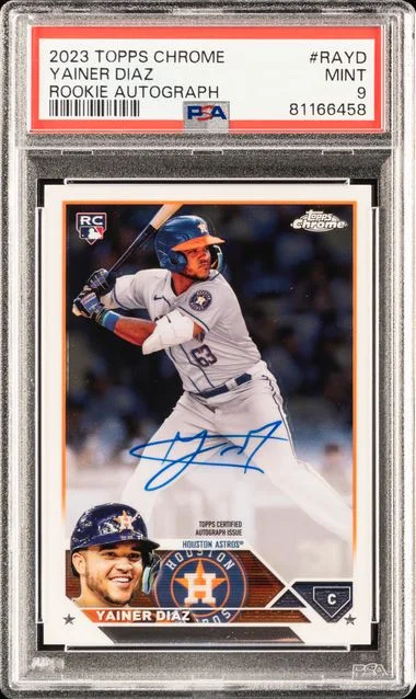 2023 Topps Chrome Yainer Diaz Autograph #RAYD card image