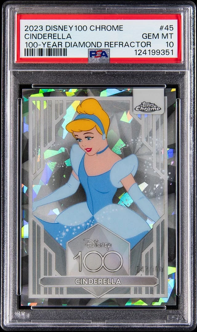 2023 Topps Cinderella Disney 100 Chrome 100-Year Diamond Refractor #45 card image