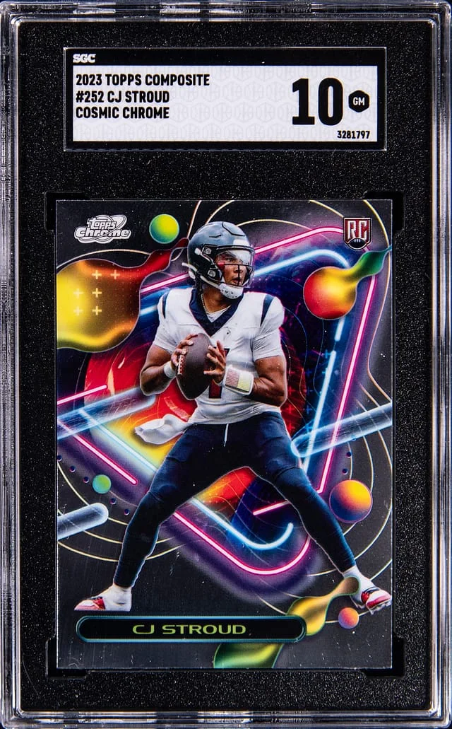 2023 Topps C.J. Stroud Composite Cosmic Chrome #252 card image