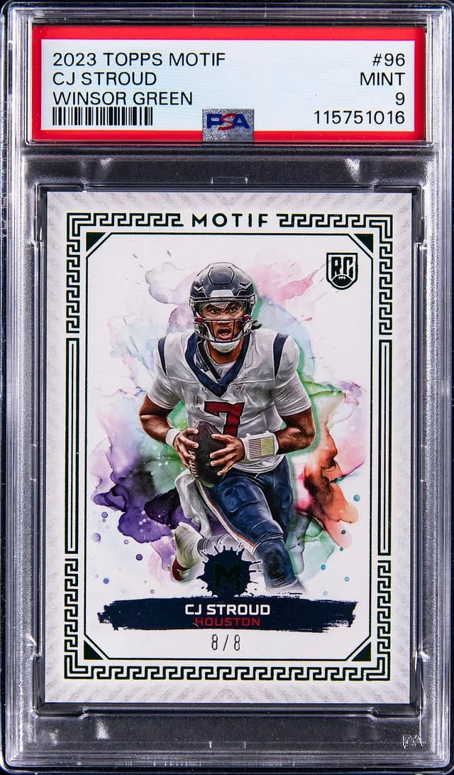 2023 Topps CJ Stroud Motif Winsor Green #96 card image