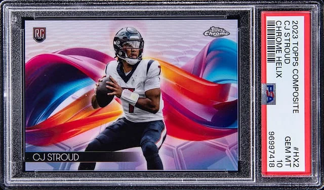 2023 Topps C.J. Stroud Composite Chrome Helix #HX-2 card image