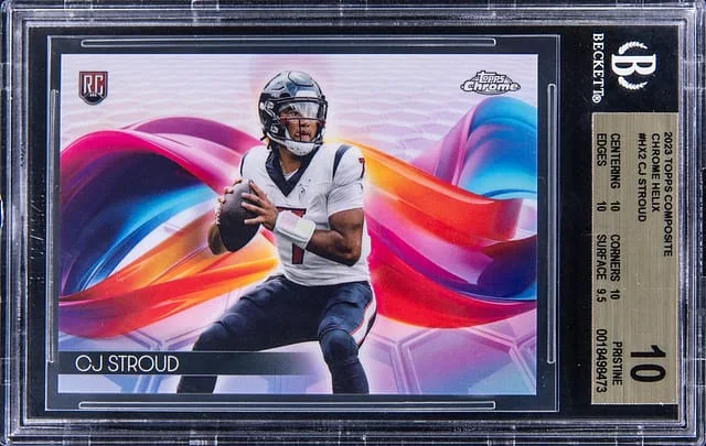 2023 Topps CJ Stroud Composite Chrome Helix #HX2 card image