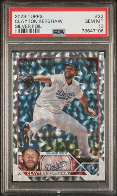 2023 Topps Clayton Kershaw Silver Foil #22 card image