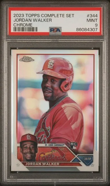 2023 Topps Complete Set Jordan Walker Chrome #344 card image