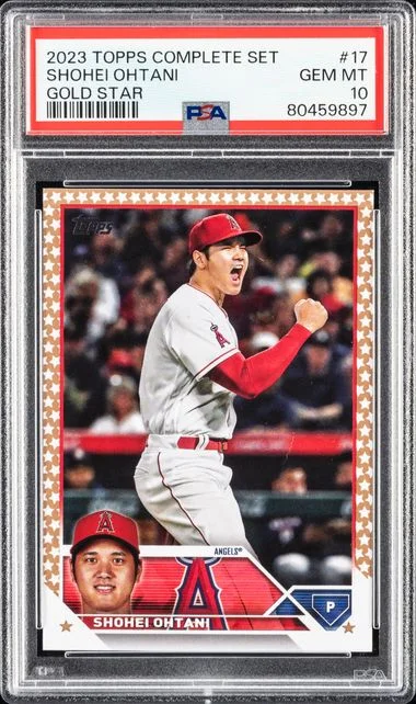 2023 Topps Complete Set Shohei Ohtani Gold Star #17 card image