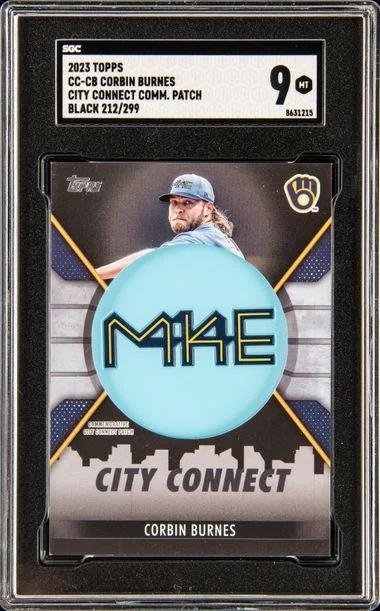 2023 Topps Corbin Burnes City Connect Commemorative Patch #CC-CB card image