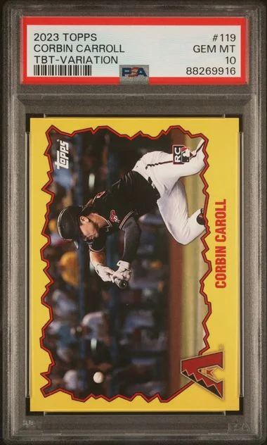2023 Topps Corbin Carroll Throwback Thursday Variation #119 card image