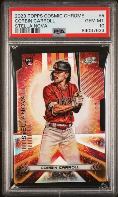 2023 Topps Corbin Carroll Cosmic Chrome Stella Nova #5 card image