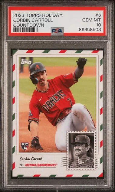 2023 Topps Corbin Carroll Holiday Countdown #6 card image