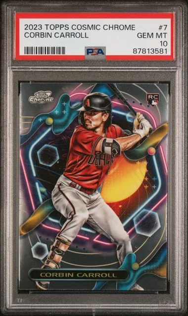 2023 Topps Corbin Carroll Cosmic Chrome #7 card image