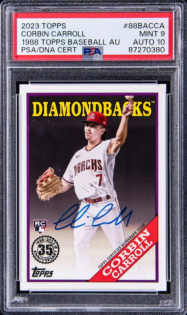 2023 Topps Corbin Carroll 1988 Topps Baseball Autograph #88BA-CCA card image
