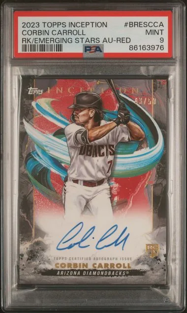 2023 Topps Corbin Carroll Inception & Emerging Stars Autographs Red #BRESCCA card image