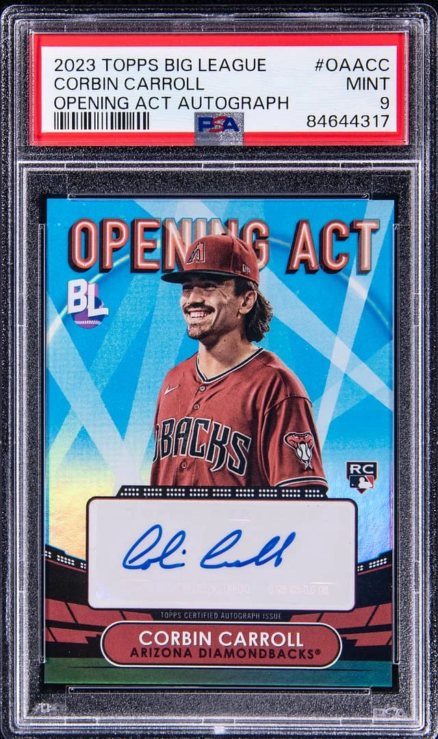 2023 Topps Corbin Carroll League Opening Act Autograph #OAACC card image