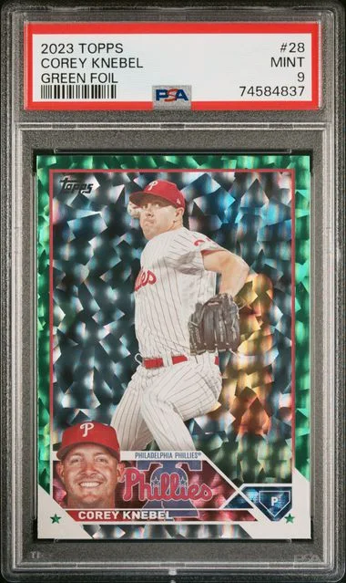 2023 Topps Corey Knebel Green Foil #28 card image