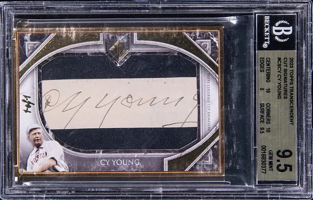 2023 Topps Cy Young Transcendent Cut Signatures #CSCY card image