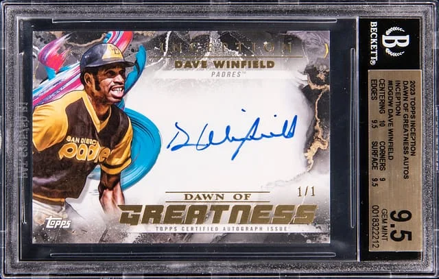 2023 Topps Dave Winfield Inception Dawn of Greatness Autos Inception #IDG-DW card image