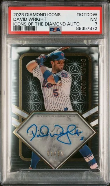 2023 Topps David Wright Diamond Icons Icons Of The Diamond Autographs #IOTDDW card image
