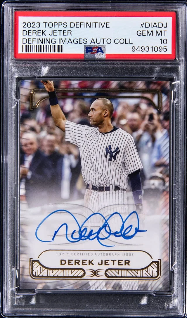 2023 Topps Derek Jeter Definitive Collection Defining Images Autograph #DIA-DJ card image