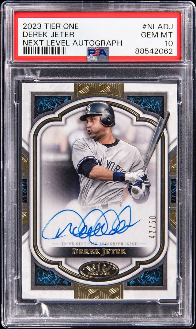 2023 Topps Derek Jeter Tier One Next Level Autograph #NLA-DJ card image