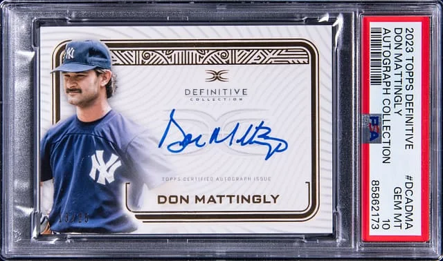 2023 Topps Don Mattingly Definitive Collection Autograph #DMA card image