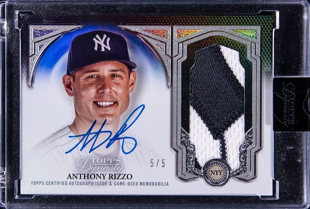 2023 Topps Dynasty Anthony Rizzo Autographed Patch Silver #DAP-ARIZ2 card image