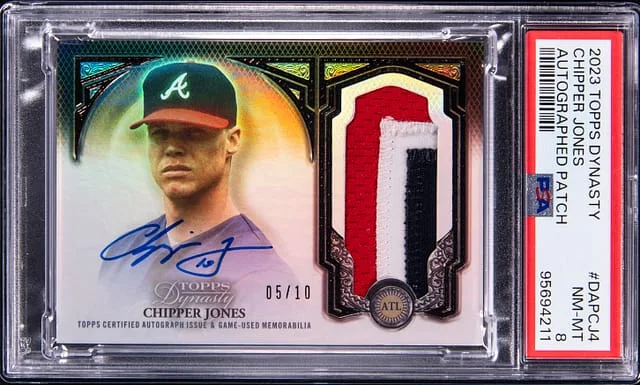 2023 Topps Dynasty Chipper Jones Autograph Patch #DAP-CJ4 card image