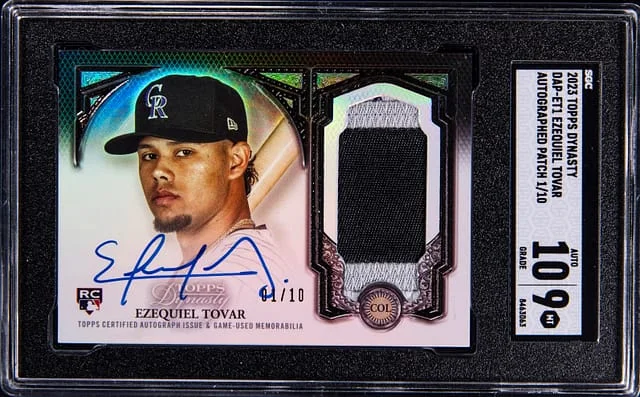 2023 Topps Dynasty Ezequiel Tovar Autograph Patch #DAP-ET1 card image