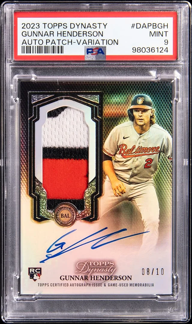 2023 Topps Dynasty Gunnar Henderson Autograph Patch Variation #DAPB-GH card image